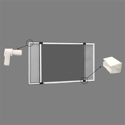 Uitschuifbaar vliegenhorraam