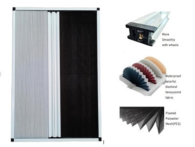 Geplooid gaas combineert honingraatvenster